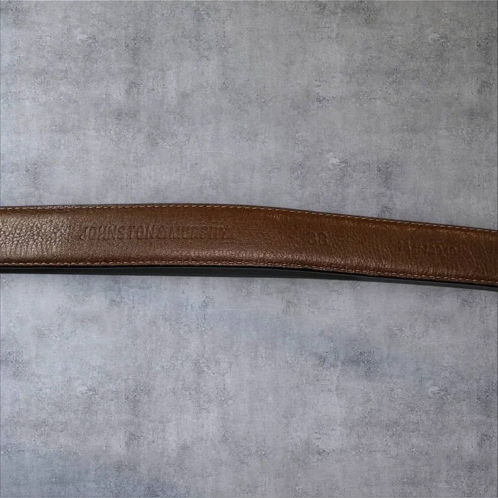 Johnston Murphy Size 38‎ Black Leather Belt 75-70040